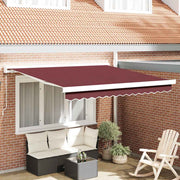 Tenda na ručno uvlačenje bordo 300 x 250 cm