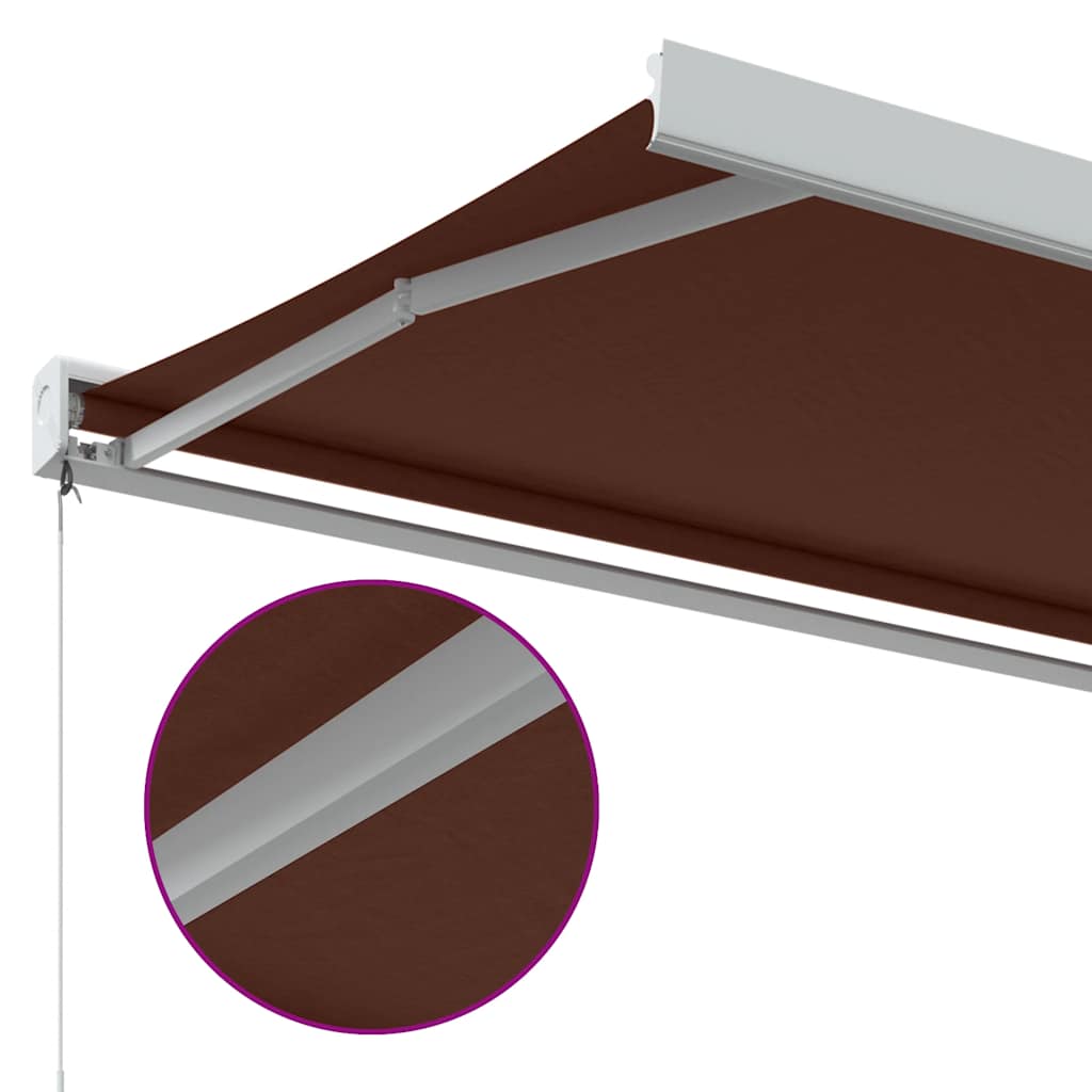 Tenda na ručno uvlačenje bordo 350 x 250 cm