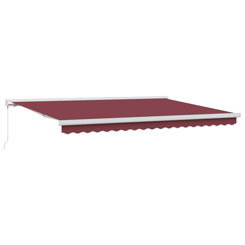 Tenda na ručno uvlačenje bordo 450 x 300 cm