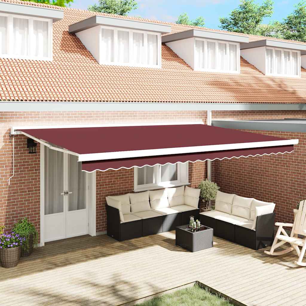 Tenda na automatsko uvlačenje bordo 500 x 300 cm