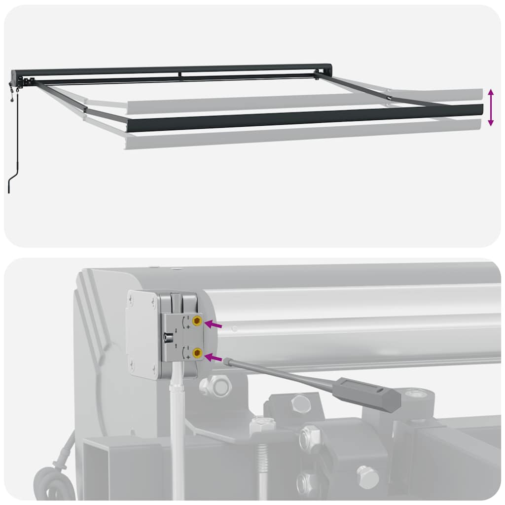 Tenda na automatsko uvlačenje bordo 400 x 300 cm