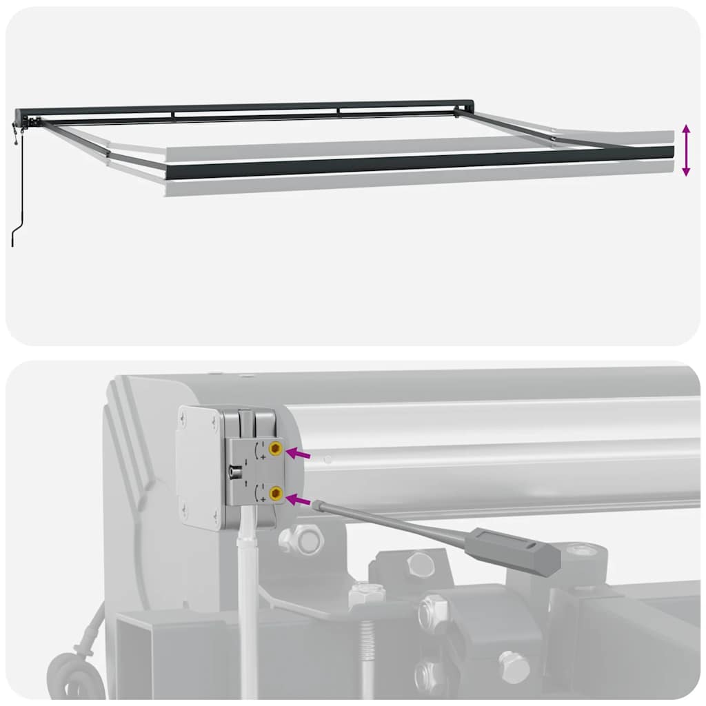 Tenda na automatsko uvlačenje bordo 450 x 300 cm