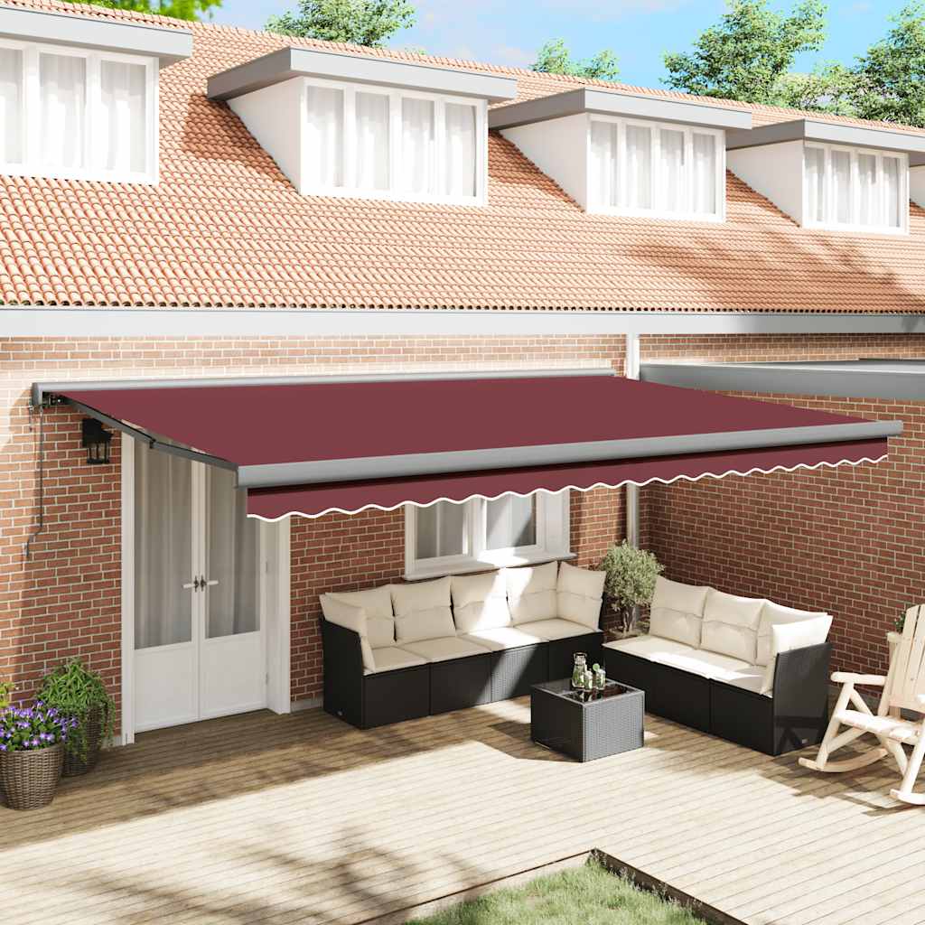 Tenda na automatsko uvlačenje bordo 500 x 300 cm