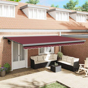 Tenda na automatsko uvlačenje bordo 500 x 300 cm