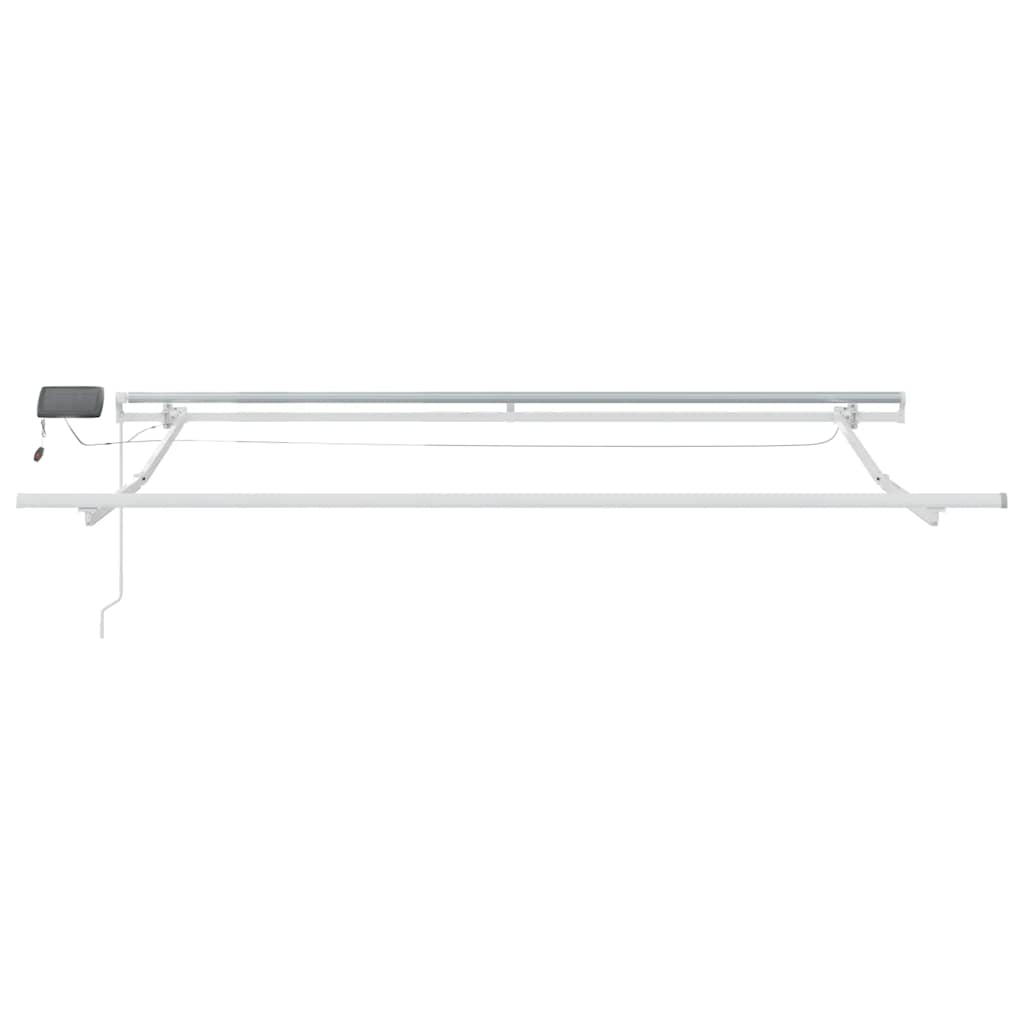 Tenda na ručno uvlačenje s LED smeđa 300 x 250 cm
