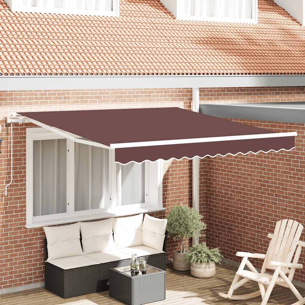 Tenda na automatsko uvlačenje smeđa 300 x 250 cm