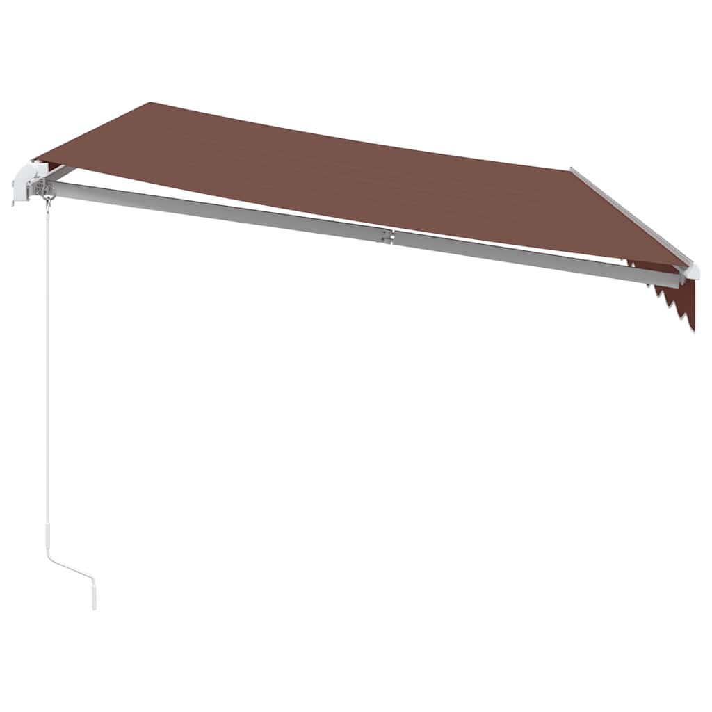 Tenda na ručno uvlačenje s LED smeđa 350 x 250 cm