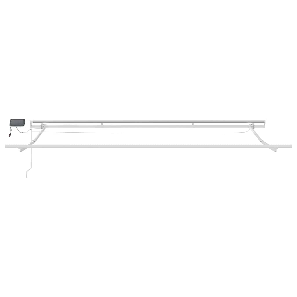 Tenda na ručno uvlačenje s LED smeđa 450 x 300 cm
