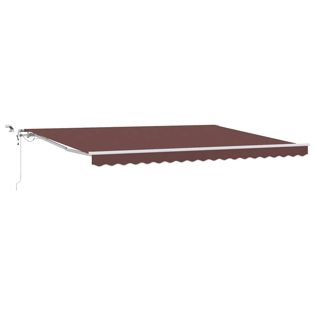 Tenda na automatsko uvlačenje s LED smeđa 450 x 300 cm
