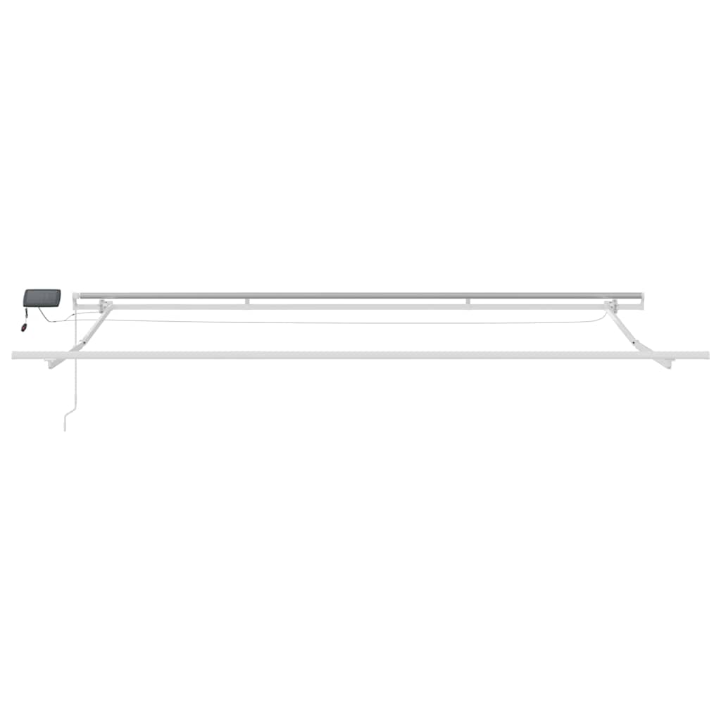 Tenda na ručno uvlačenje s LED smeđa 500 x 300 cm