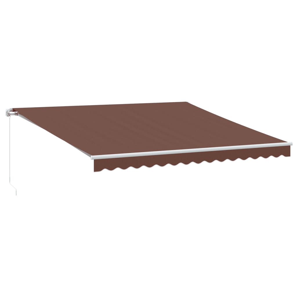 Tenda na ručno uvlačenje smeđa 400 x 350 cm