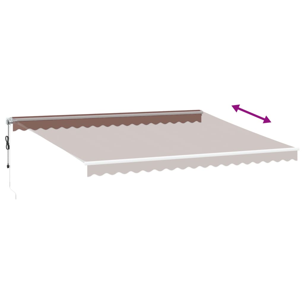 Tenda na automatsko uvlačenje smeđa 450 x 350 cm