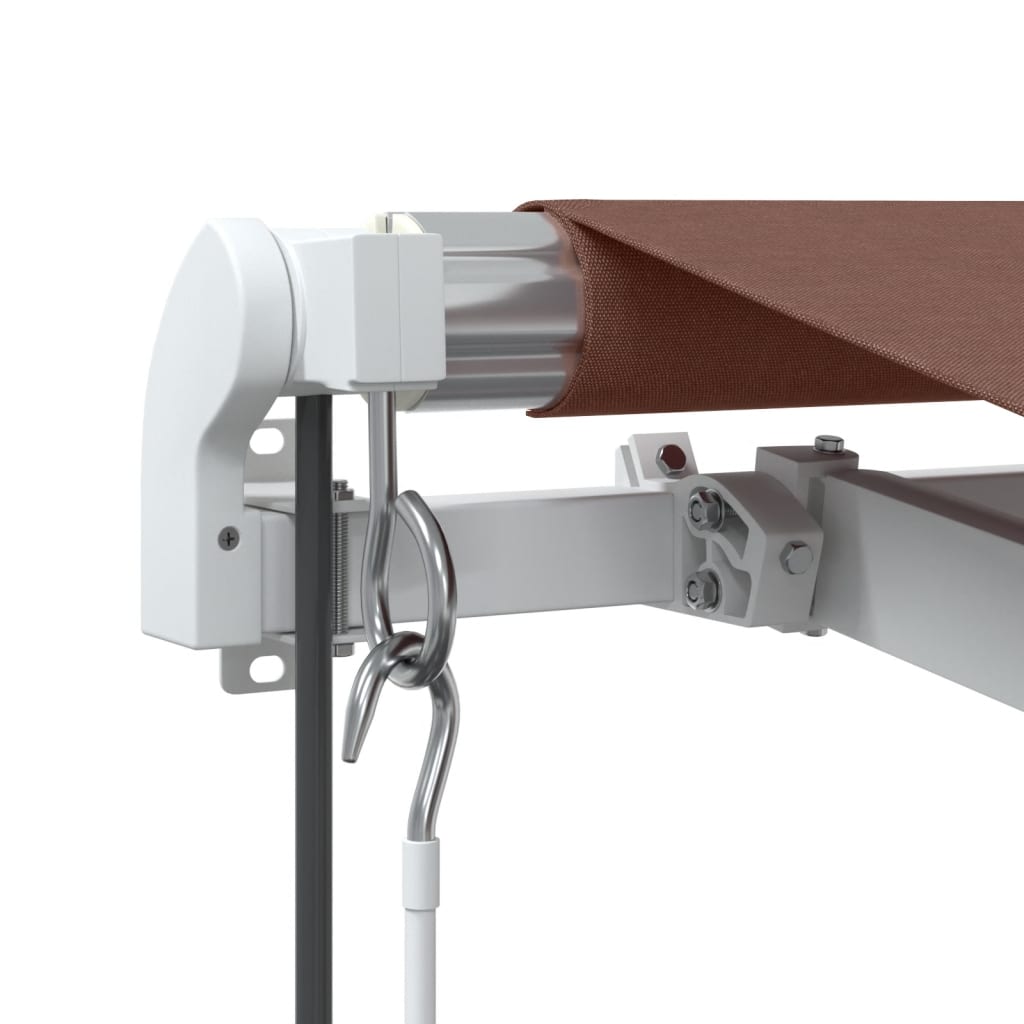 Tenda na automatsko uvlačenje s LED smeđa 450 x 350 cm