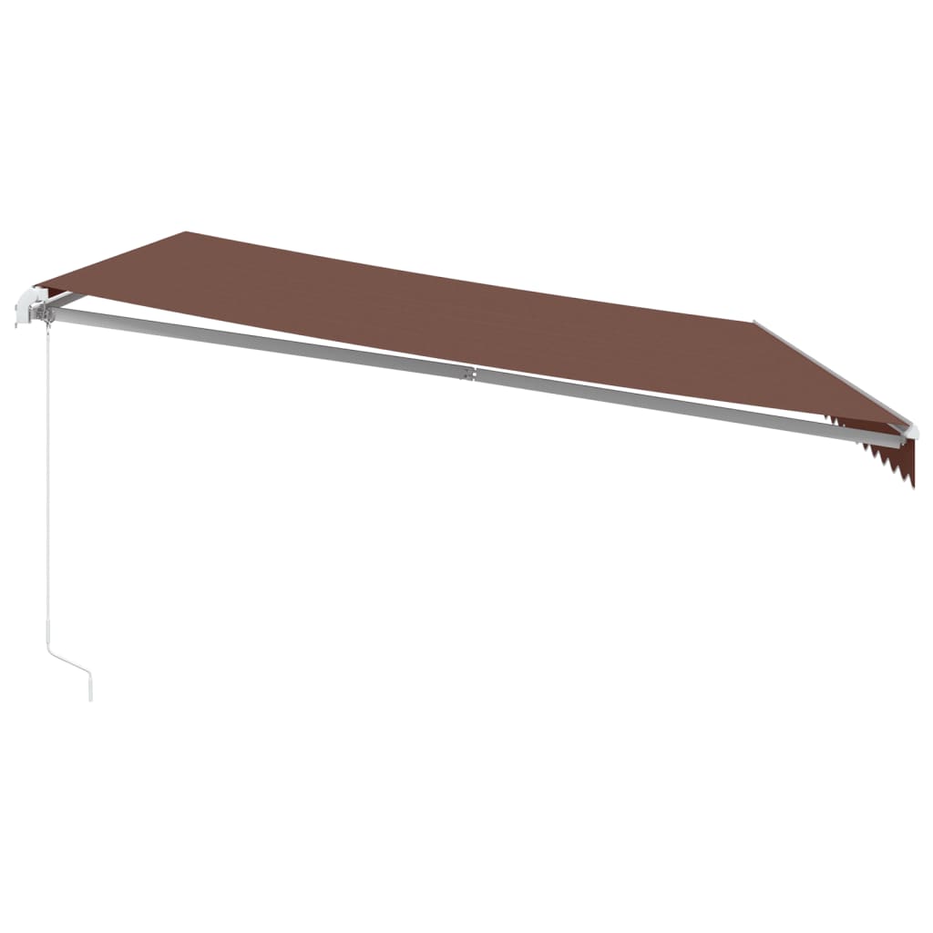 Tenda na ručno uvlačenje smeđa 500 x 350 cm