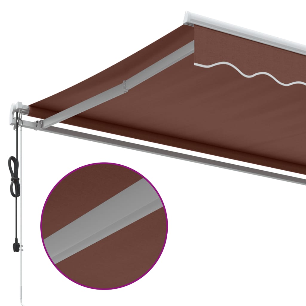 Tenda na automatsko uvlačenje smeđa 500x350 cm