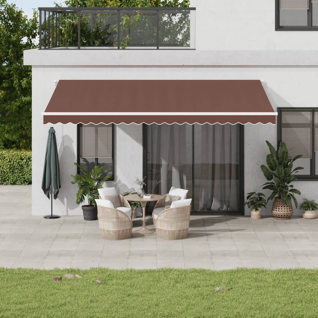 Tenda na automatsko uvlačenje smeđa 500x350 cm