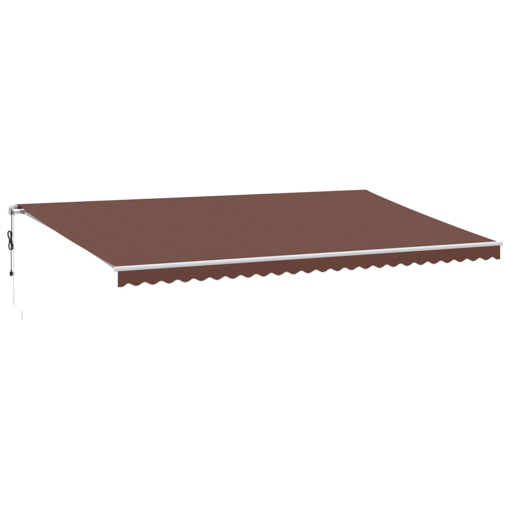 Tenda na automatsko uvlačenje smeđa 600 x 350 cm