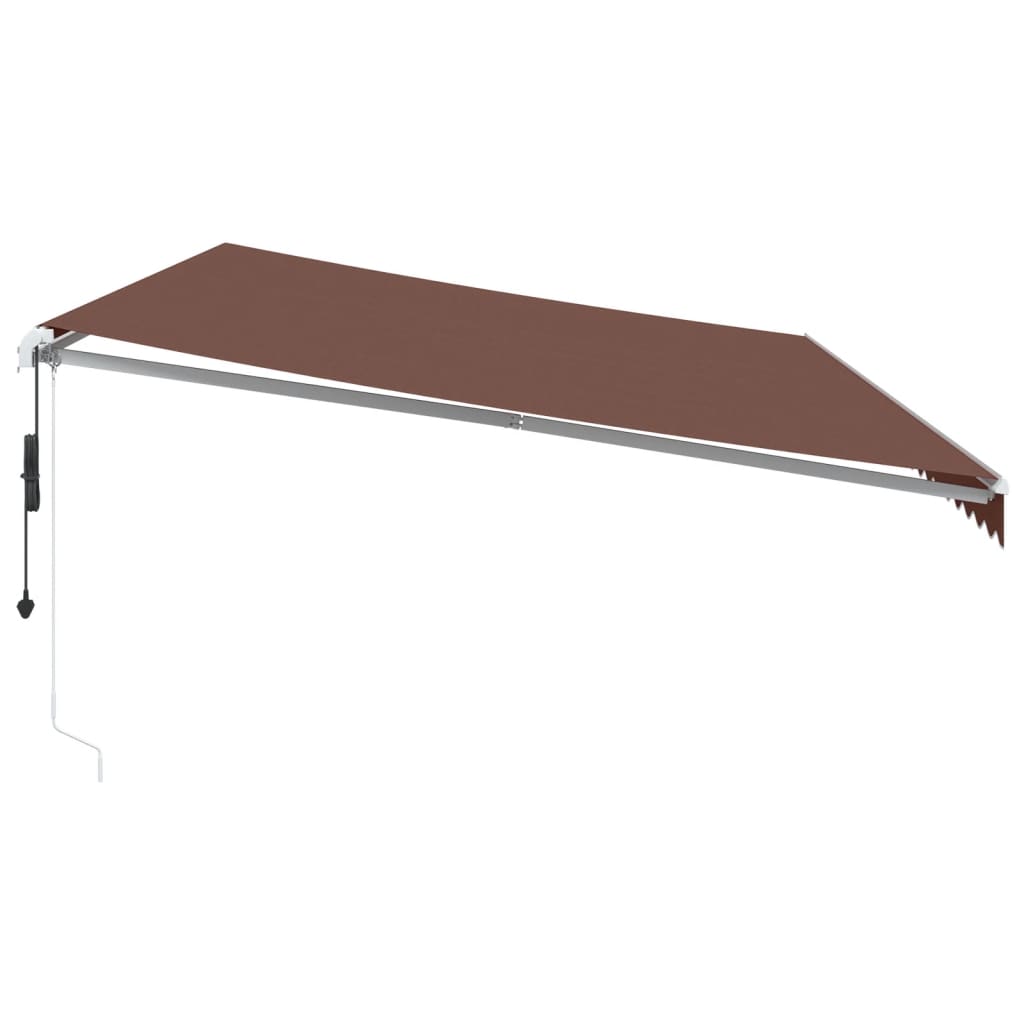 Tenda na automatsko uvlačenje smeđa 600 x 350 cm