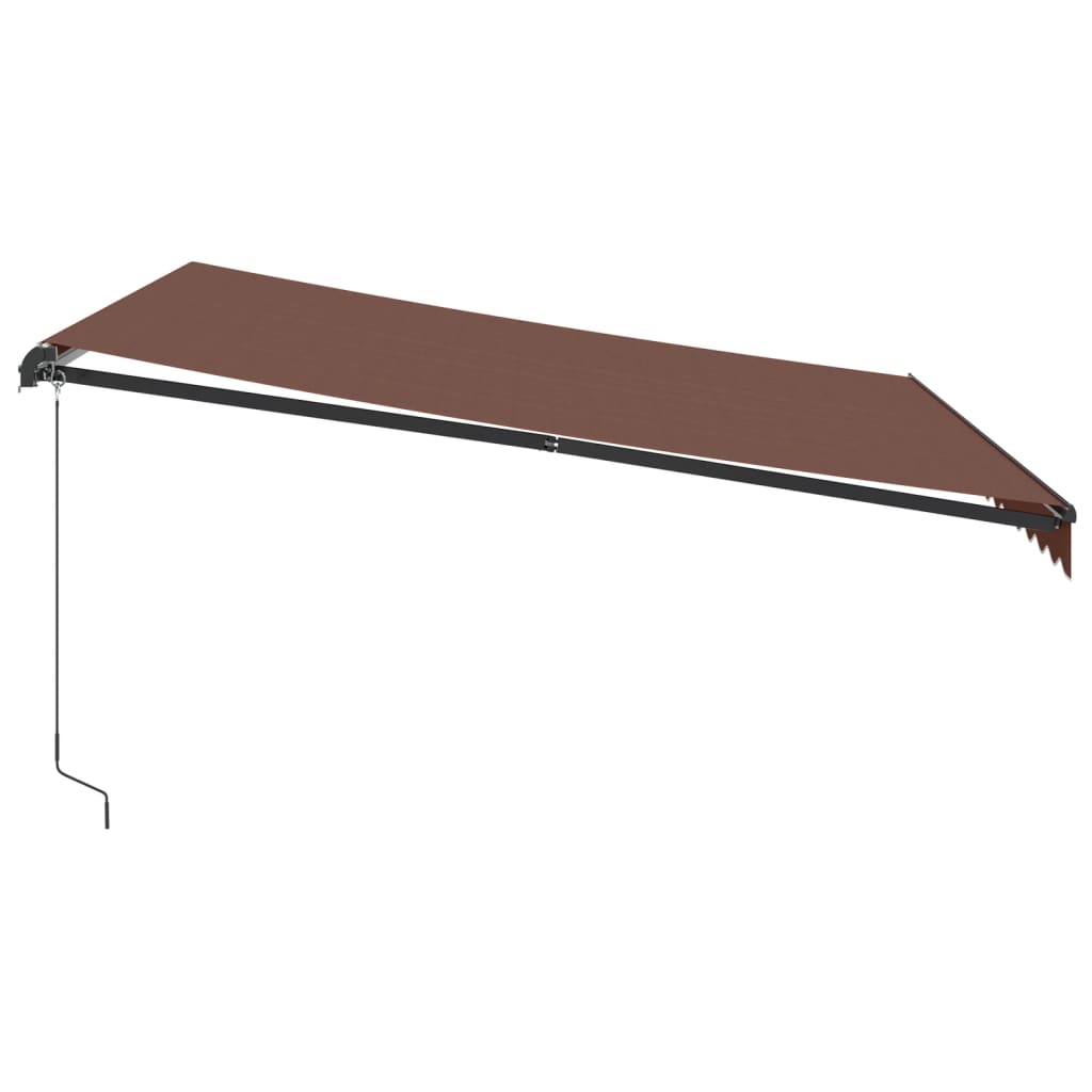 Tenda na ručno uvlačenje smeđa 400 x 350 cm