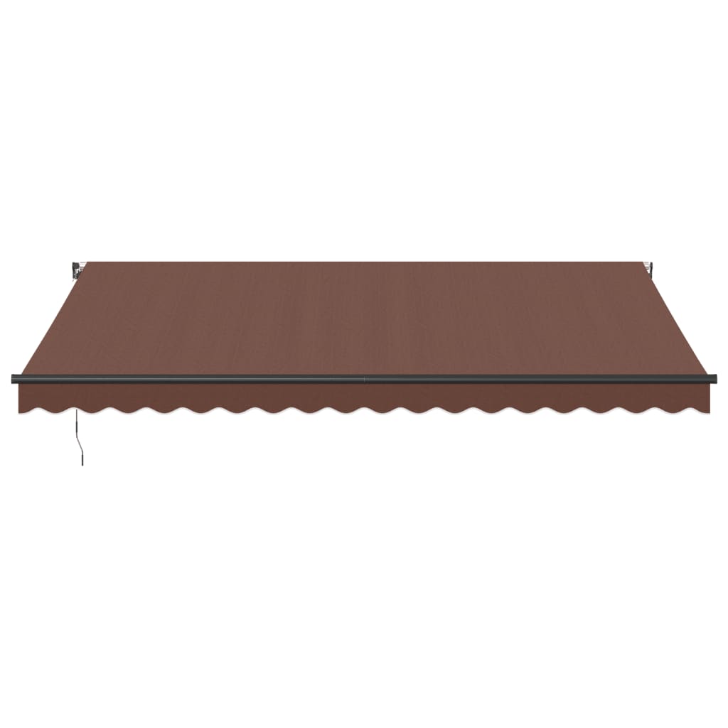 Tenda na ručno uvlačenje smeđa 450 x 350 cm
