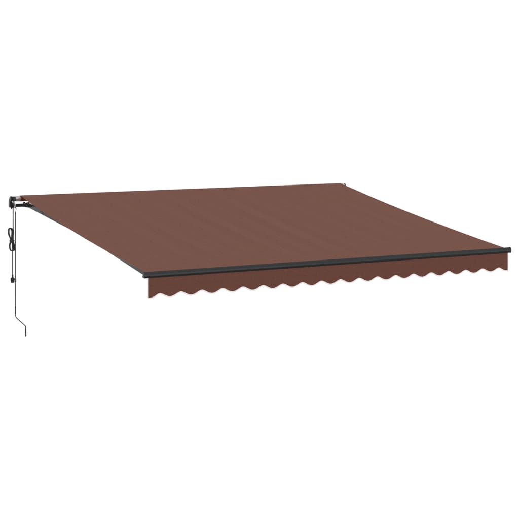 Tenda na automatsko uvlačenje s LED smeđa 450 x 350 cm