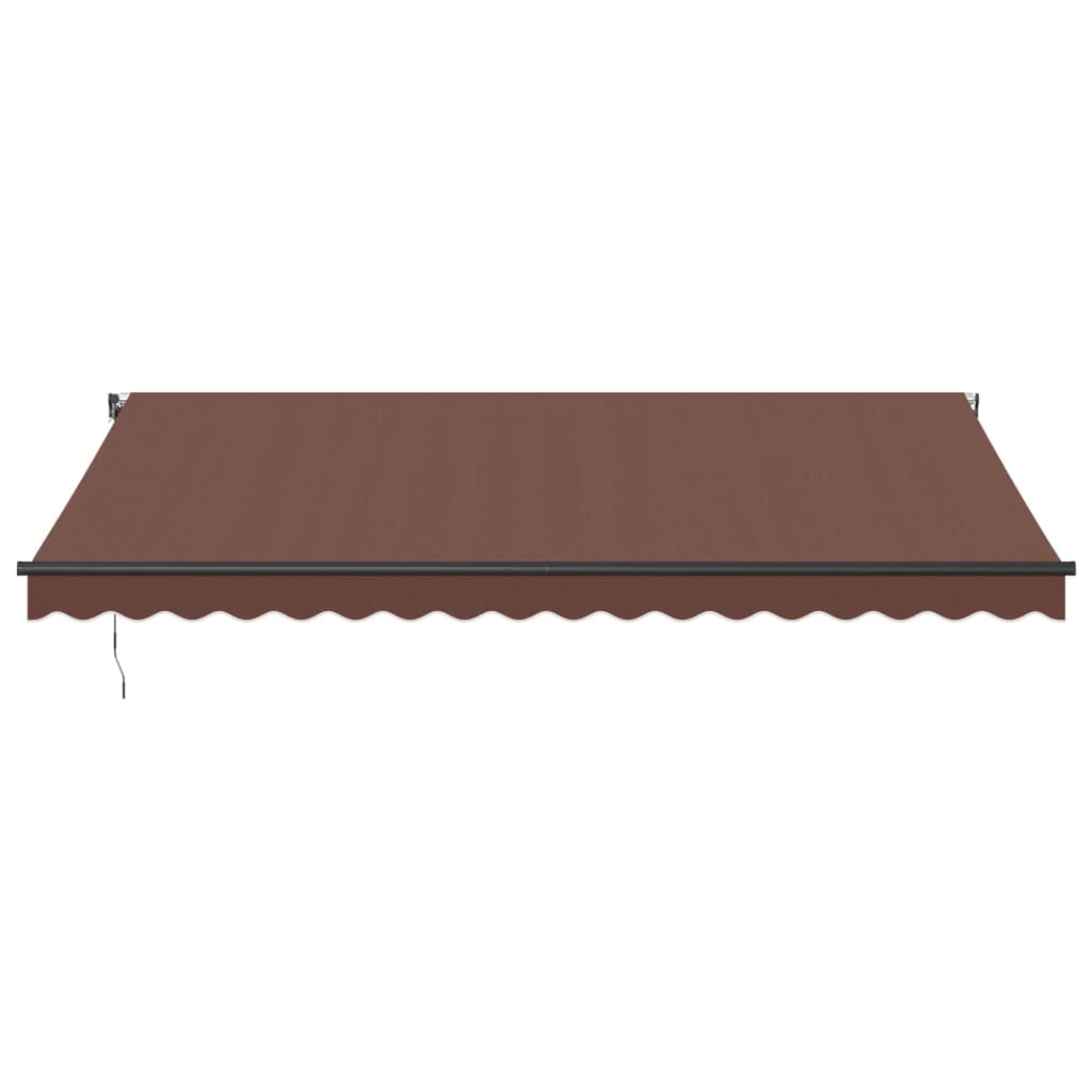 Tenda na automatsko uvlačenje s LED smeđa 450 x 350 cm
