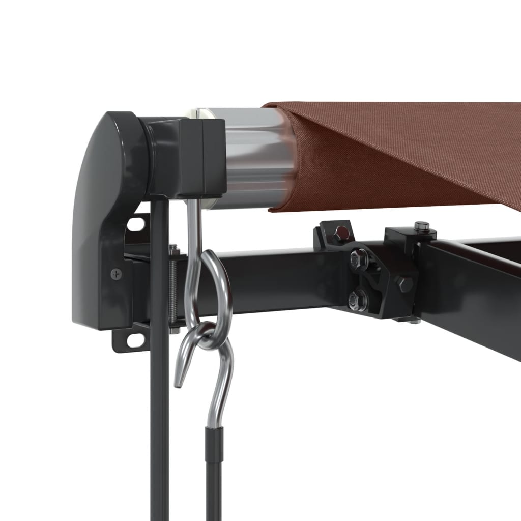 Tenda na automatsko uvlačenje s LED smeđa 450 x 350 cm