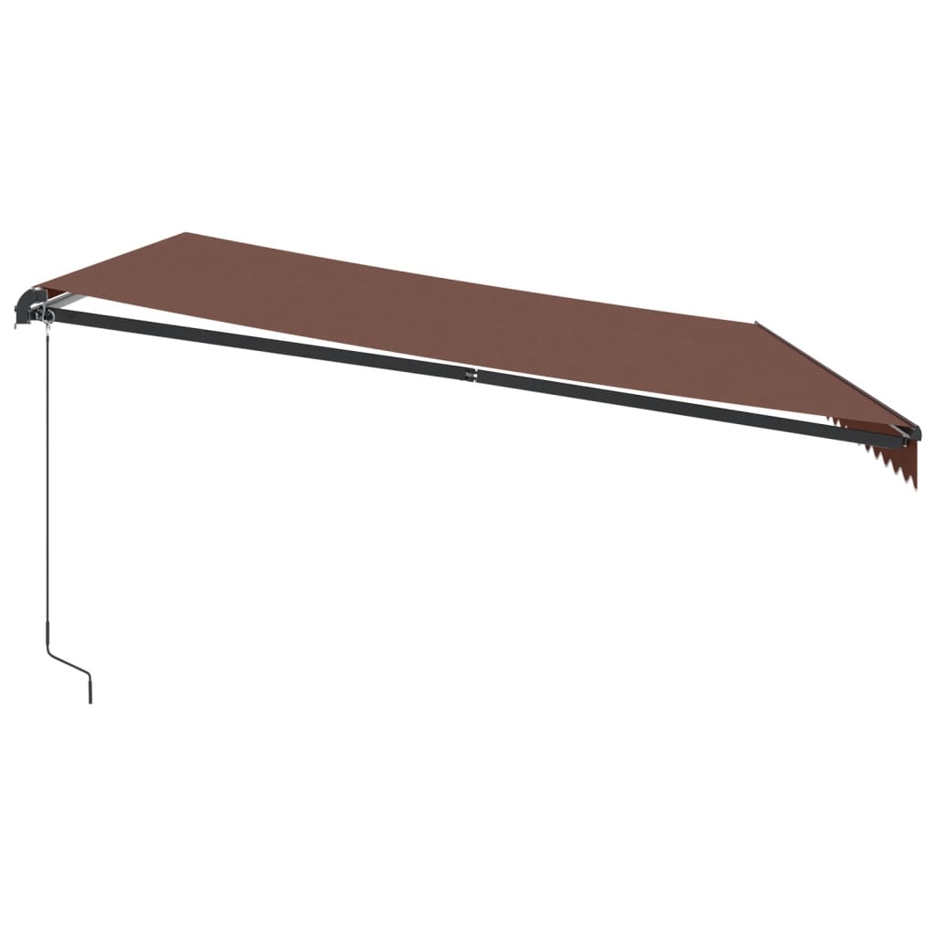 Tenda na ručno uvlačenje smeđa 500 x 350 cm