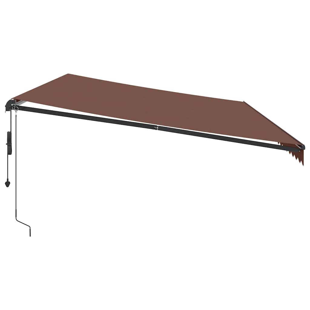 Tenda na automatsko uvlačenje smeđa 600 x 350 cm