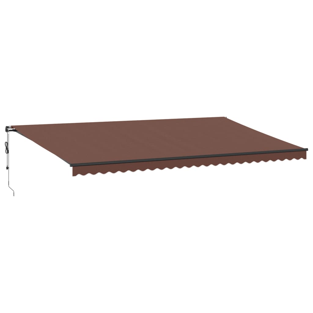 Tenda na automatsko uvlačenje s LED smeđa 600 x 350 cm