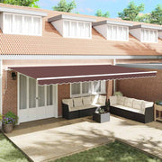 Tenda na ručno uvlačenje smeđa 600 x 300 cm