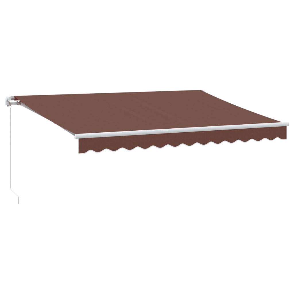 Tenda na ručno uvlačenje smeđa 350 x 250 cm