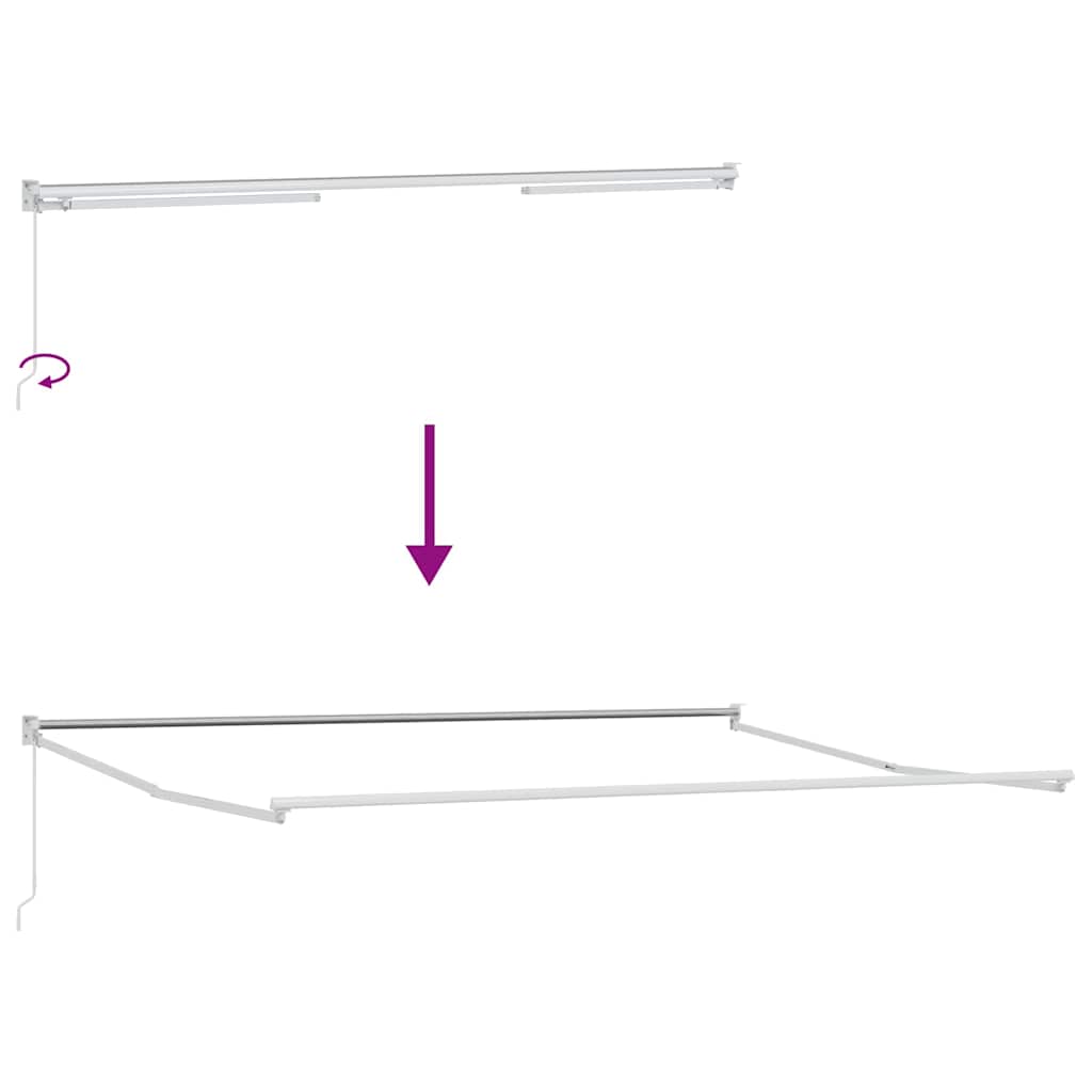 Tenda na ručno uvlačenje smeđa 400 x 300 cm
