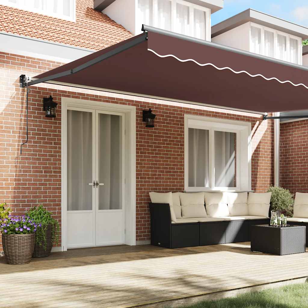 Tenda na automatsko uvlačenje smeđa 500 x 300 cm
