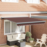 Tenda na ručno uvlačenje smeđa 300 x 250 cm