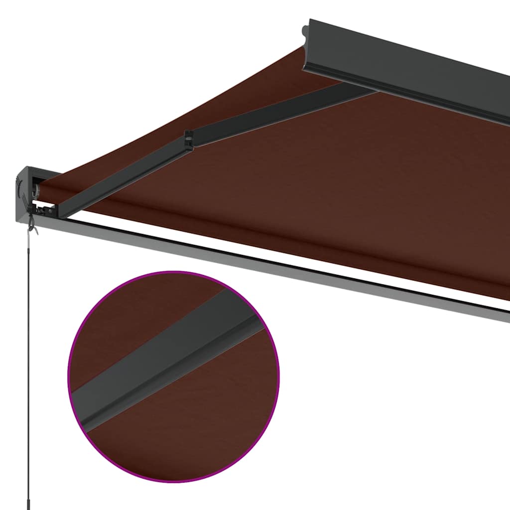Tenda na ručno uvlačenje smeđa 350 x 250 cm