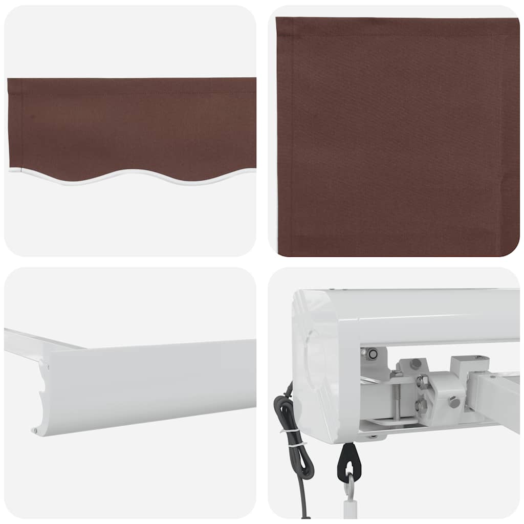 Tenda na automatsko uvlačenje smeđa 450 x 300 cm