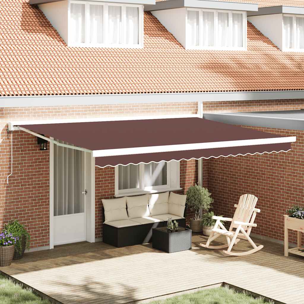 Tenda na automatsko uvlačenje smeđa 450 x 300 cm
