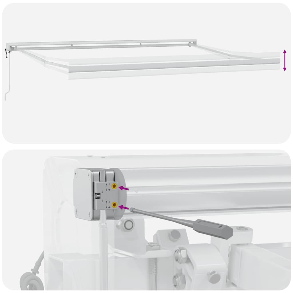 Tenda na automatsko uvlačenje smeđa 500 x 300 cm