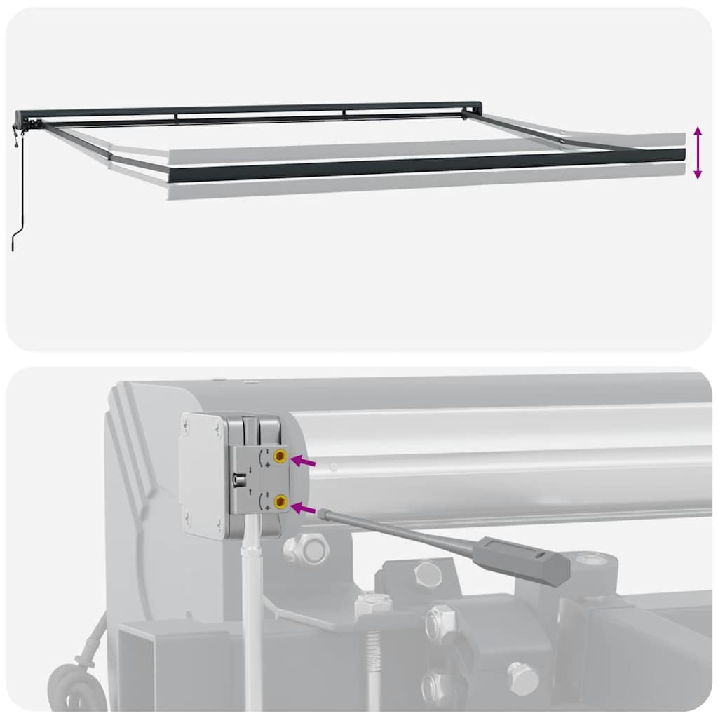Tenda na automatsko uvlačenje smeđa 400 x 300 cm