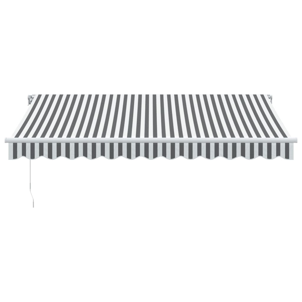 Tenda na ručno uvlačenje s LED antracit i bijela 350 x 250 cm