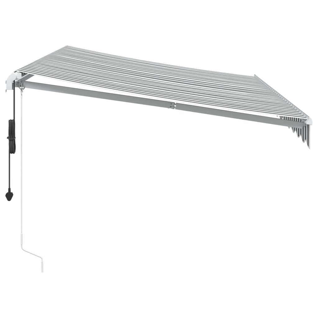 Tenda na automatsko uvlačenje LED antracit i bijela 350x250 cm