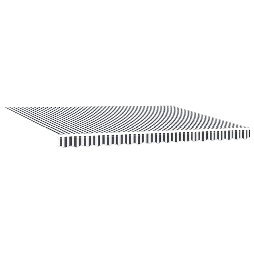 Tenda na ručno uvlačenje s LED antracit i bijela 450 x 300 cm