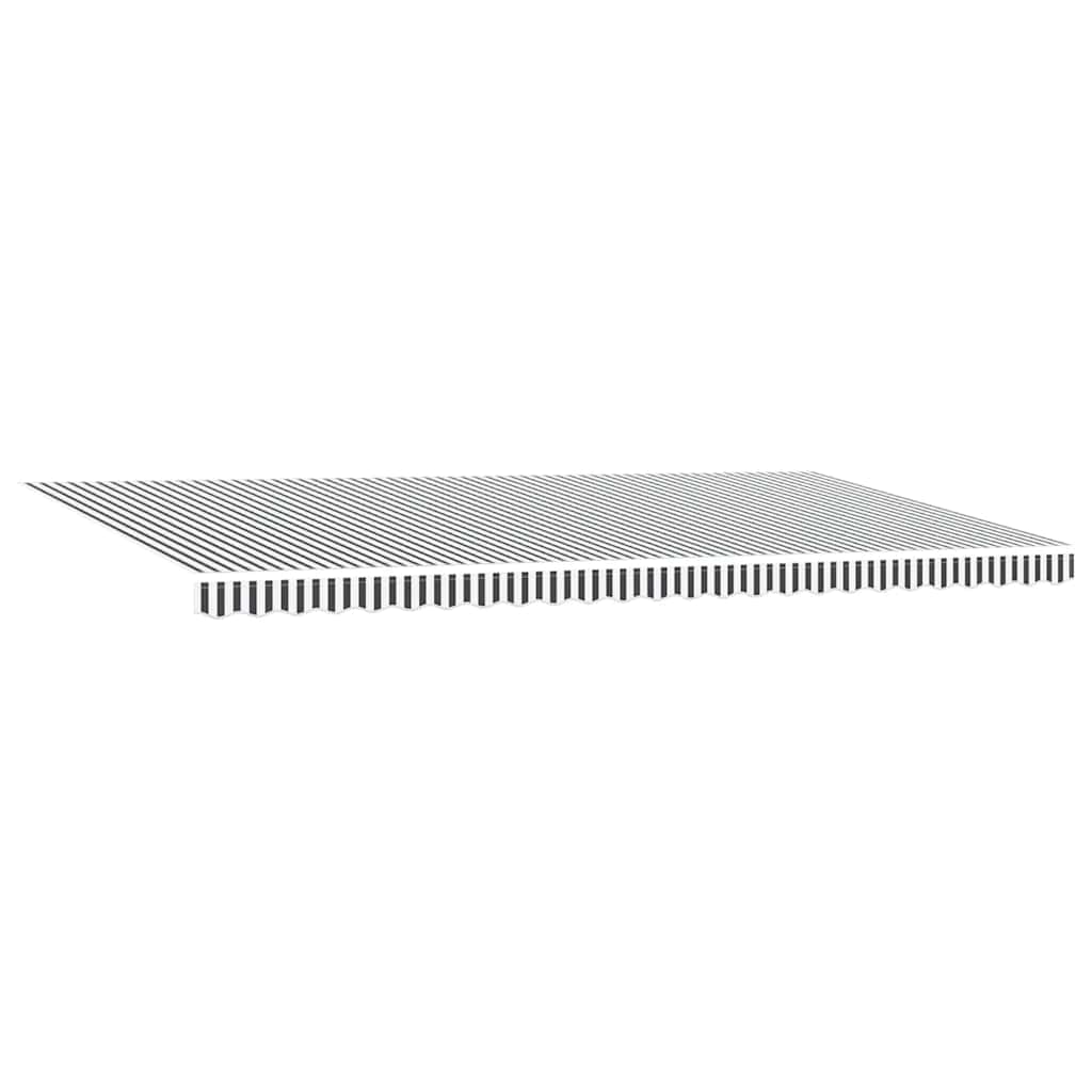 Tenda na ručno uvlačenje s LED antracit i bijela 600x300 cm