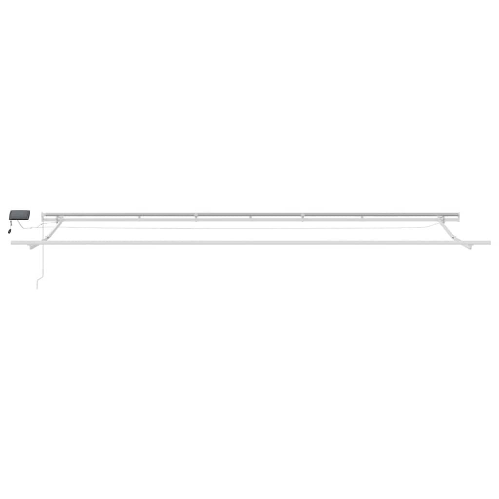 Tenda na ručno uvlačenje s LED antracit i bijela 600x300 cm