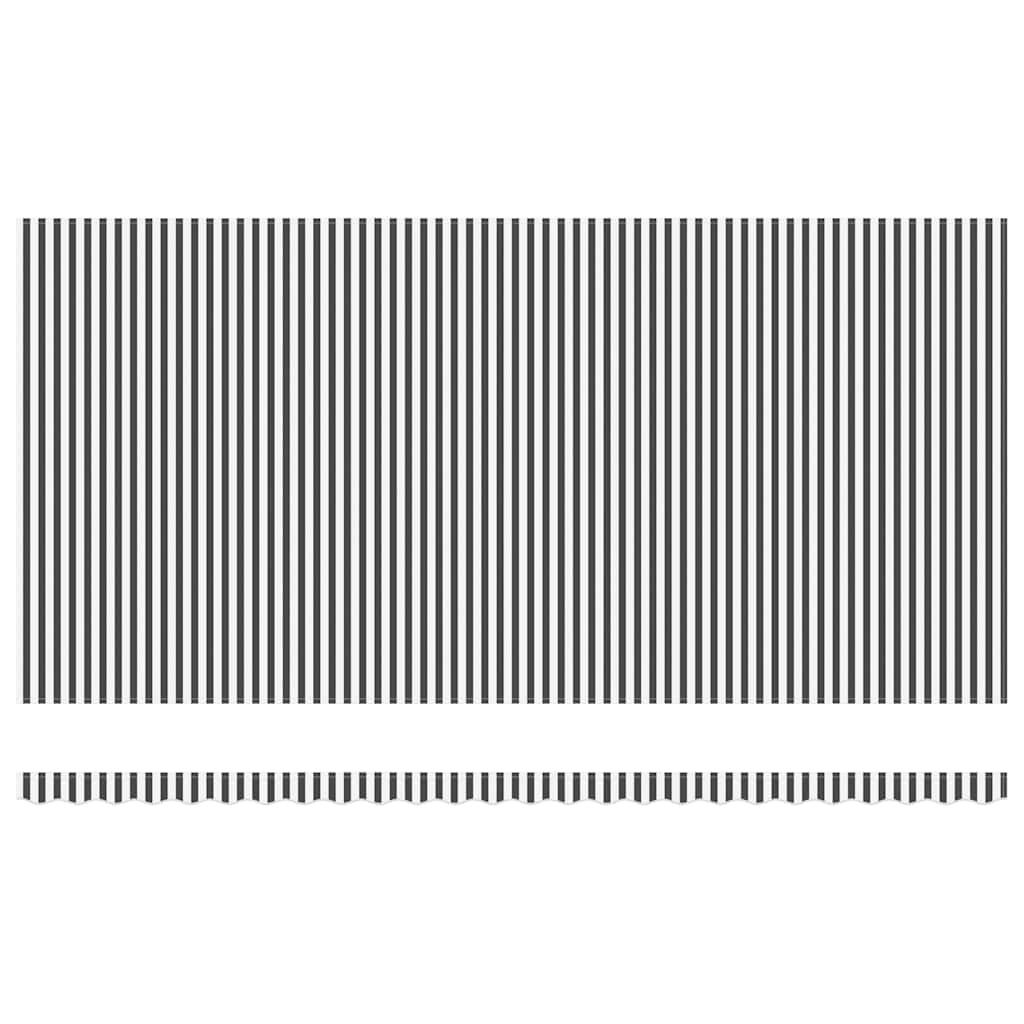 Tenda na ručno uvlačenje s LED antracit i bijela 600x300 cm