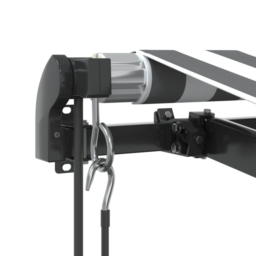 Tenda na automatsko uvlačenje LED antracit i bijela 450x350 cm