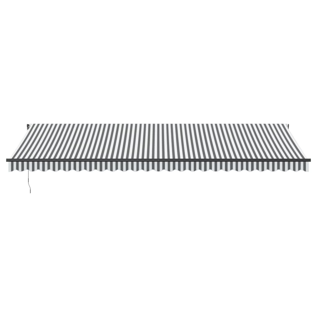 Tenda na automatsko uvlačenje LED antracit i bijela 600x350 cm
