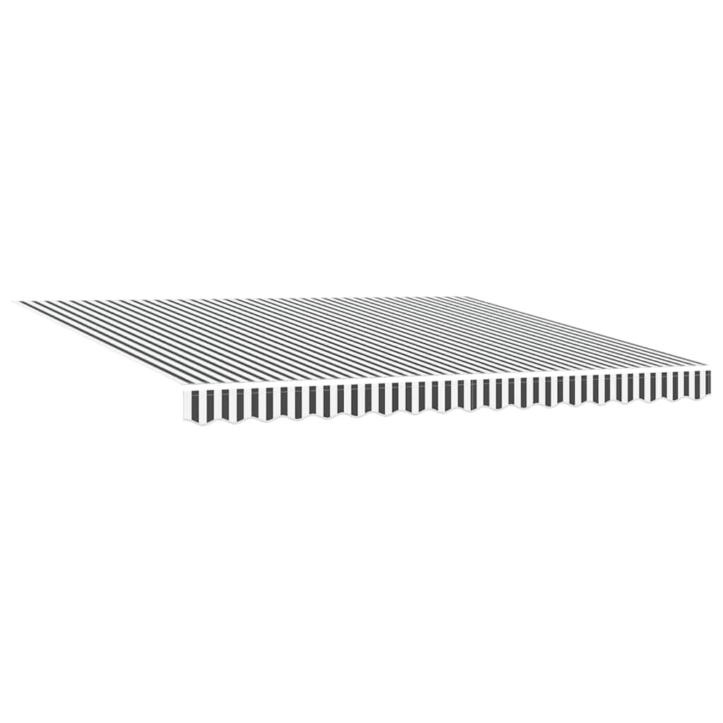 Tenda na automatsko uvlačenje antracit i bijela 400 x 300 cm