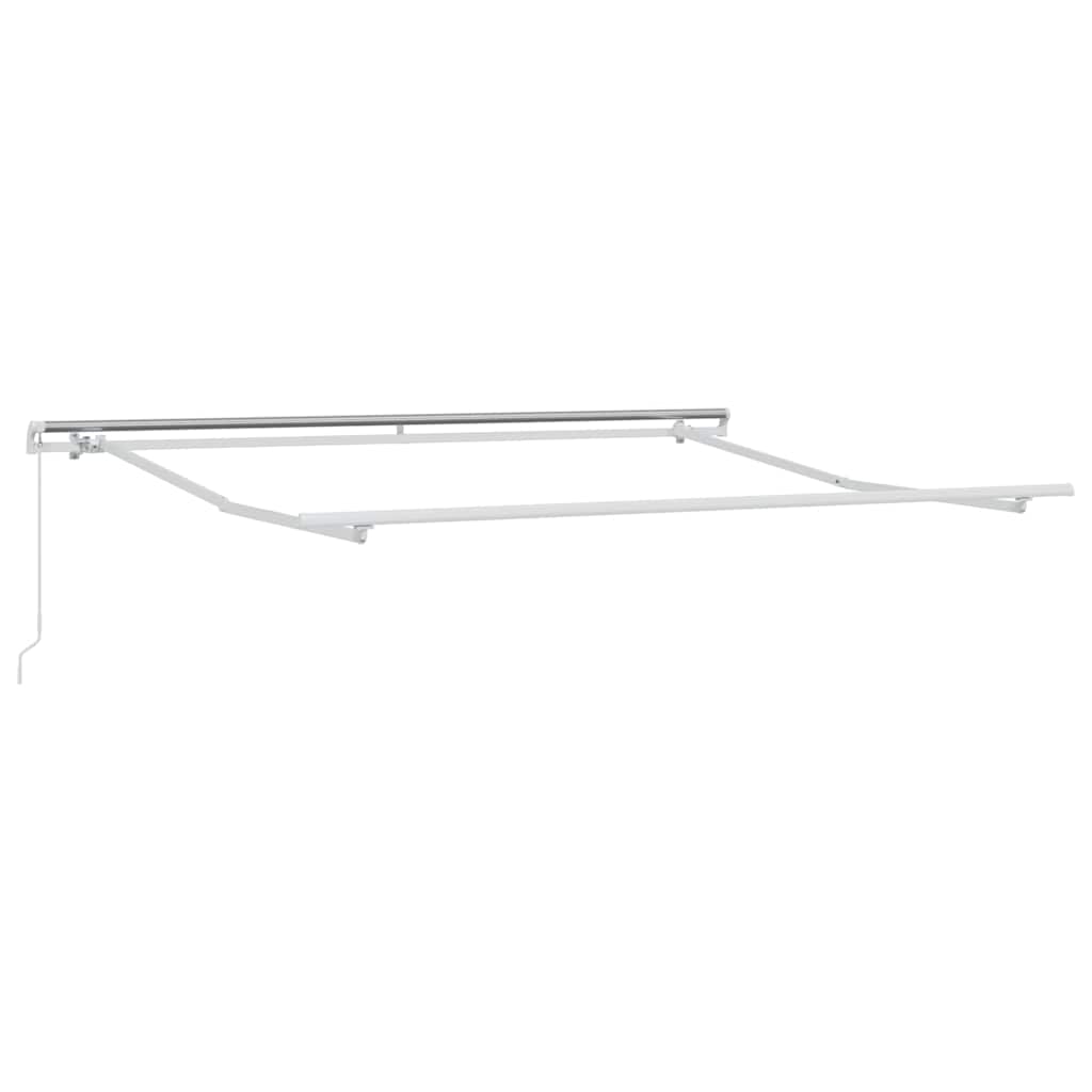 Tenda na ručno uvlačenje antracit i bijela 300 x 250 cm
